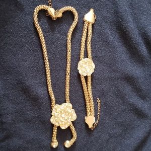 Bracelet and choker,Fantasy material.